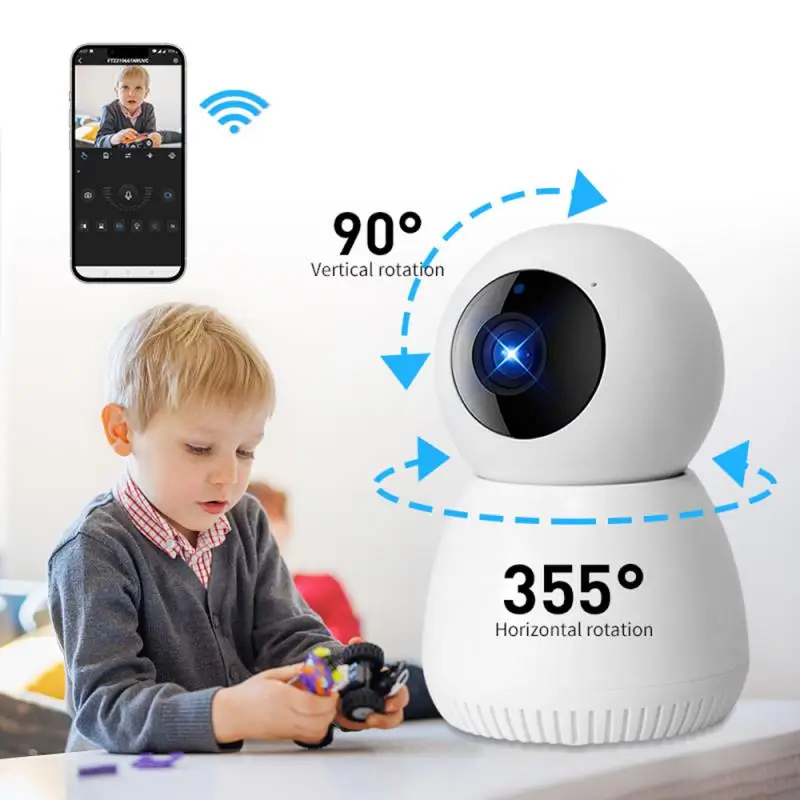 1080P WiFi Радионяня, беспроводная HD-IP-камера безопасности, автоматическое отслеживание 2-полосного аудио, Мини-камера для мамы и детей, домашняя Alexa