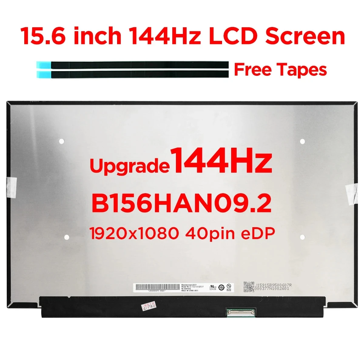 15,6 Дюймовый Тонкий EDP 40Pin Full HD FHD 144 Гц 100% RGB ЖК-дисплей для ноутбука с экраном NV156FHM NY4 B156HAN09.2 LP156WFG-SPP1