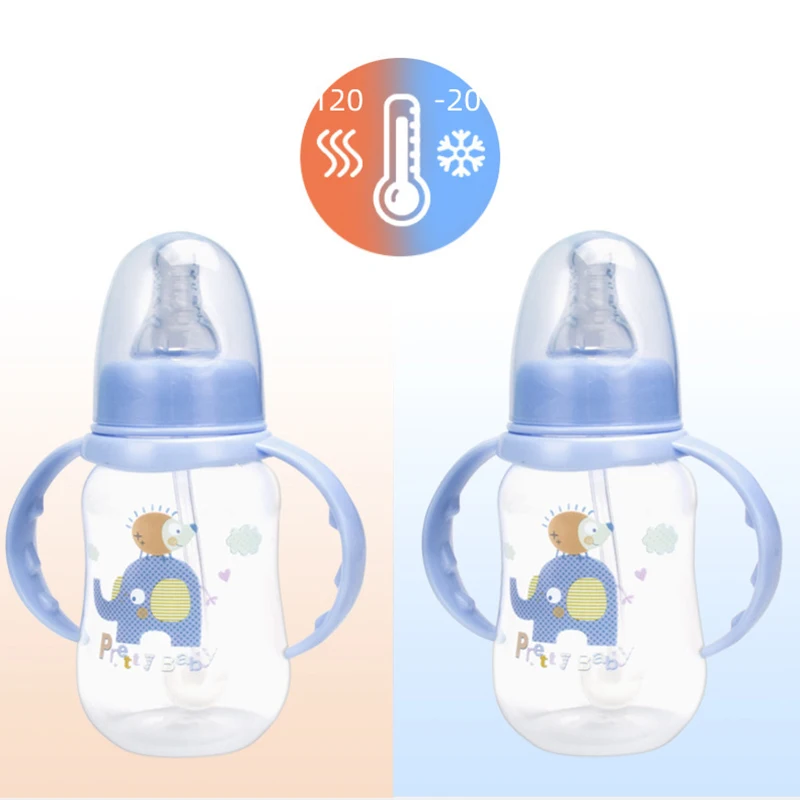 2 шт., детская бутылочка, Чашка для питья, бутылочка для кормления Стандартного калибра, Многофункциональная бутылка для молока и питьевой воды из полипропиленового материала