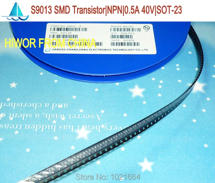 (200 шт./лот) S9013 J3 9013 SMD транзистор NPN 0.5A 40V SOT-23