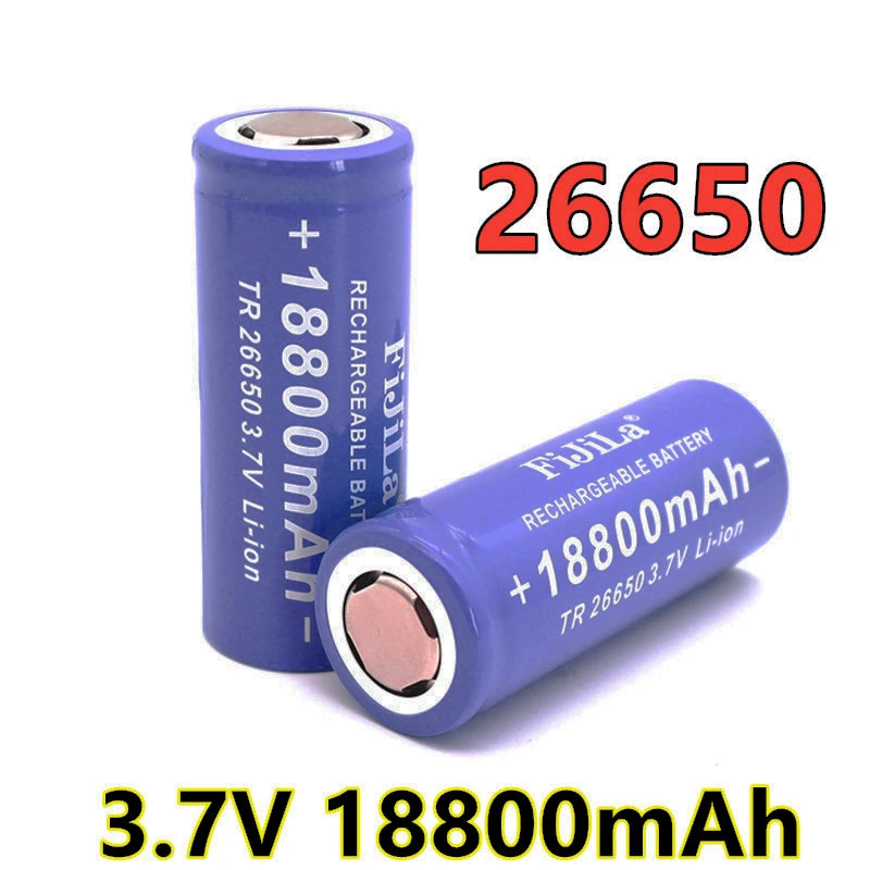 2022 Новый Аккумулятор 3,7 В 26650 18800 мАч, литий-ионная аккумуляторная батарея для светодиодного фонарика, литий-ионный аккумулятор, Аккумуляторная батарея