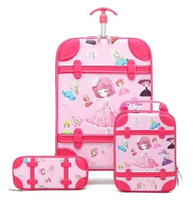 3D детский рюкзак на колесиках для школы, дорожная сумка-тележка, детский дорожный багаж, чемодан Mochila, детские сумки-тележки на колесиках