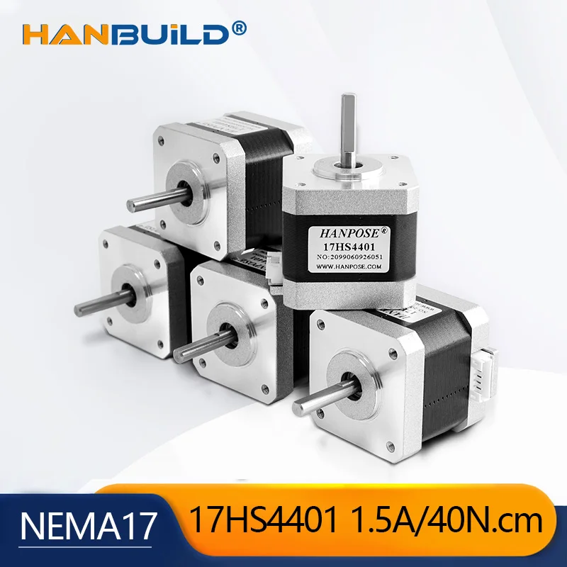 5 шт. шаговый двигатель Nema17 с 4 выводами 1,8 градусов для 3D-принтера NEMA17 12v 42 stepper motor1.5A 40N.CM 17HS4401