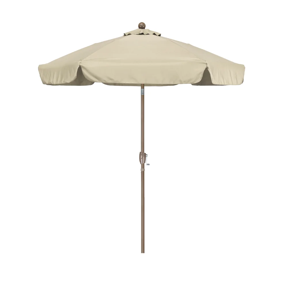 7,5-дюймовый зонт для патио из полиэстера с поворотным механизмом, несколько цветов