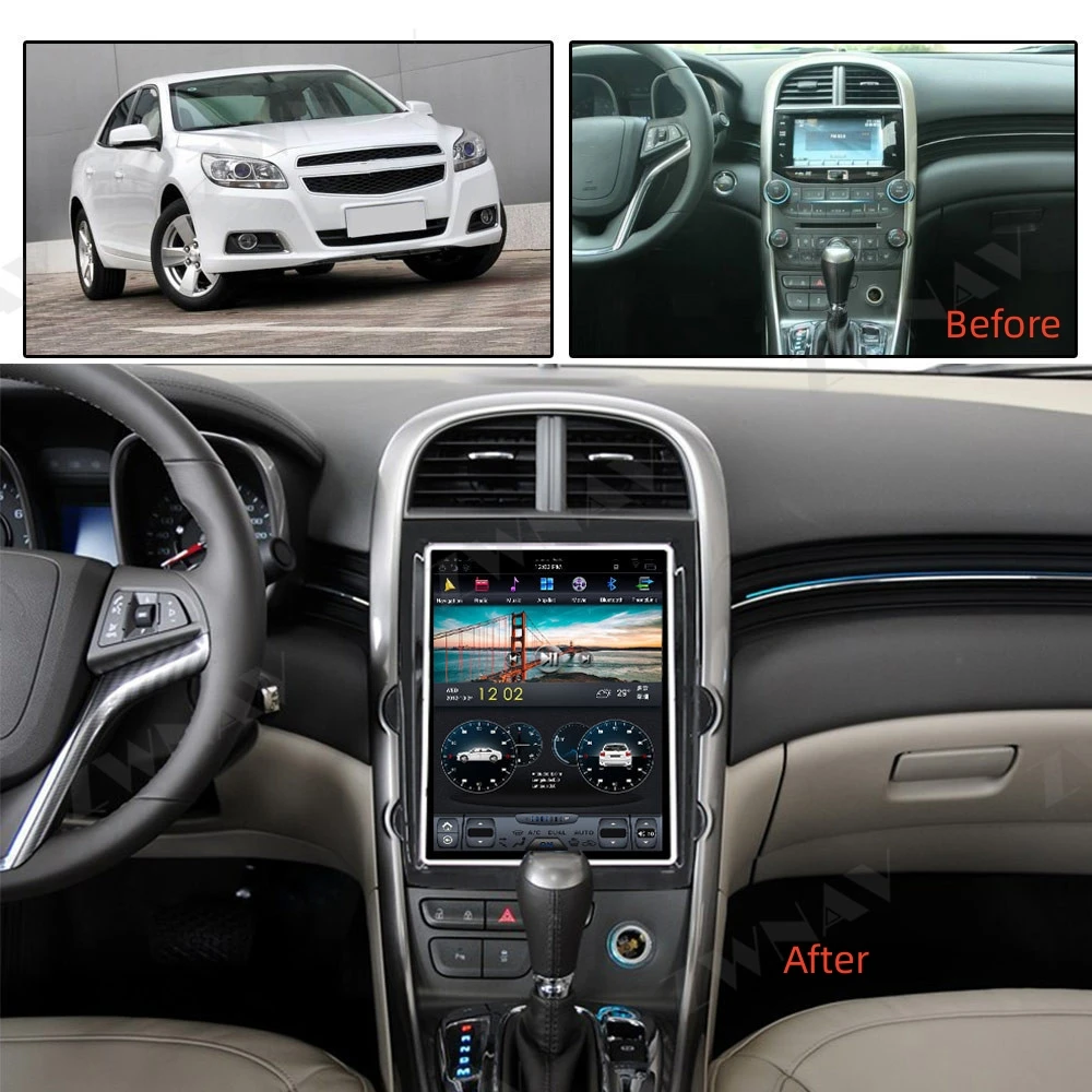 8 + 128 ГБ Android в стиле Tesla для Chevrolet Malibu 2013 2014 2015, автомобильный GPS-навигатор, головное устройство, автомагнитола, стерео Carplayer