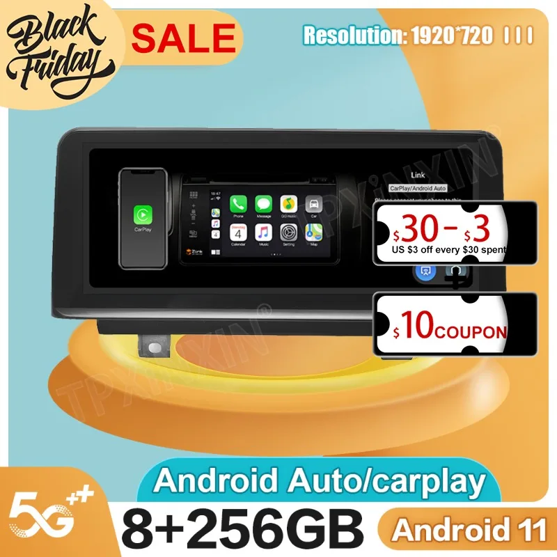 Android 11,0 8G + 256GB 5G для BMW X1 F48 2016-2019 GPS Автомобильная Навигация Carplay Аудио Радио Стерео Мультимедийный Плеер Головное устройство