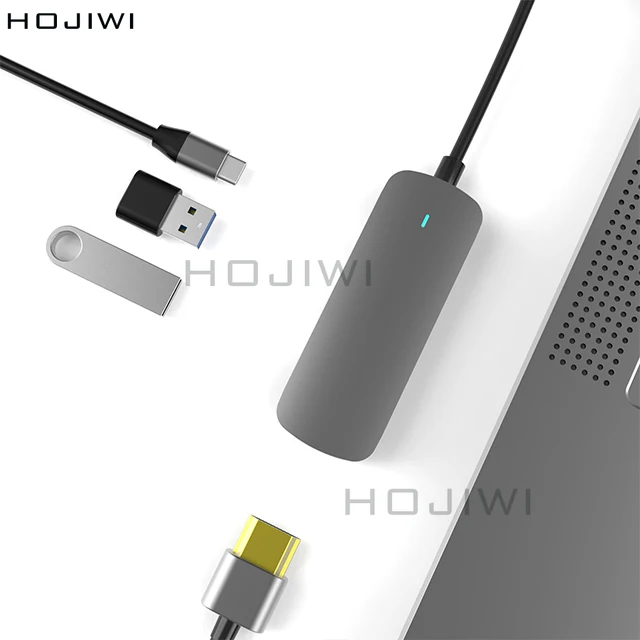 HOJIWI 4 В 1 USB-C КОНЦЕНТРАТОР type C к USB 2,0/3,0 Адаптер док-станция для ноутбука macbook pro MacBook Pro концентратор Разветвитель CA03