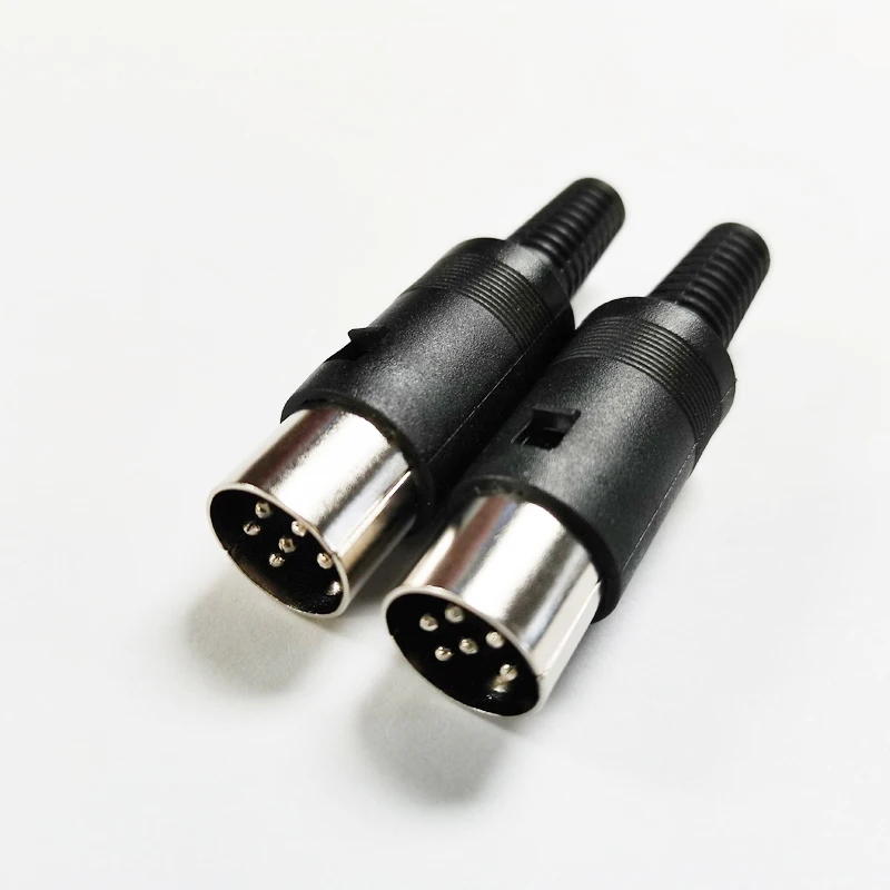 NCHTEK DIN 6pin штекерный кабельный разъем 6-контактный с пластиковой ручкой/Бесплатная доставка/10шт