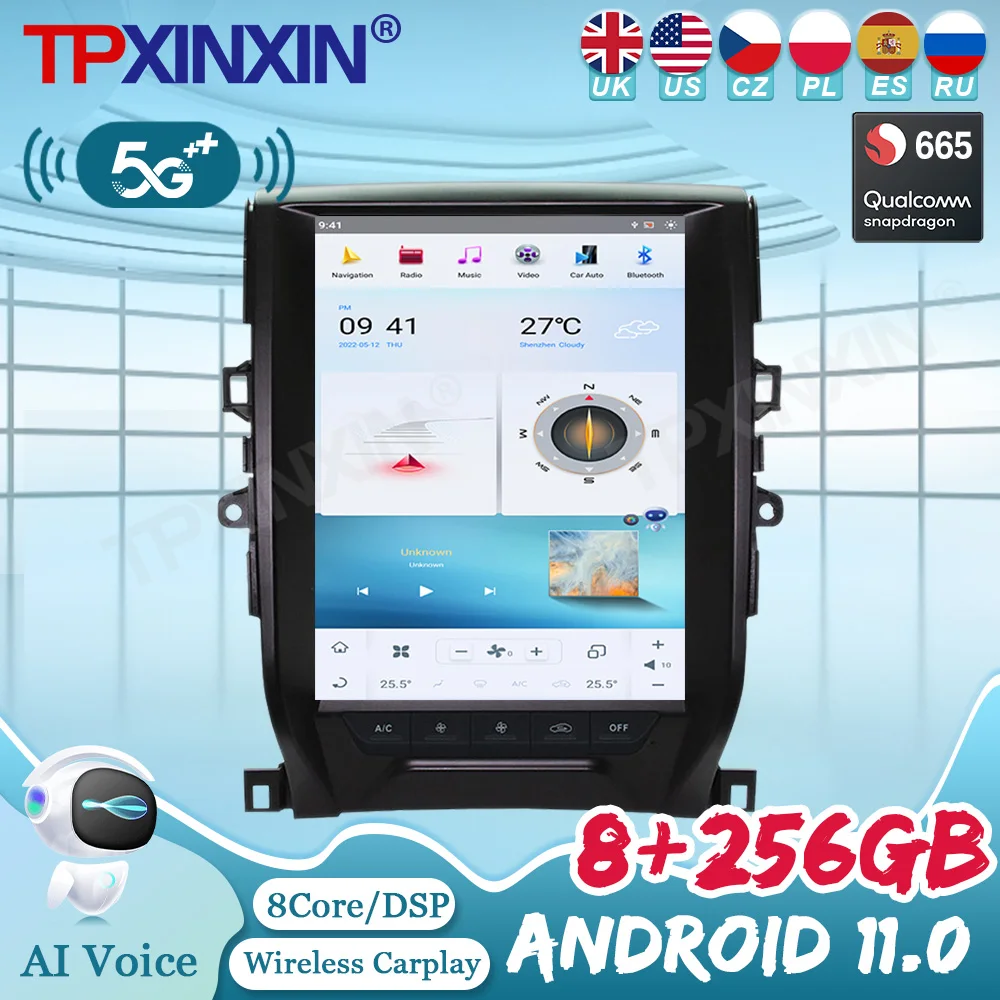 Qualcomm665 Android 11,0 Автомобильный Радиоприемник Carplay Для Toyota Mark X REIZ 2010-2013 Мультимедийный Плеер Авто DSP Стерео GPS Navi Головное устройство