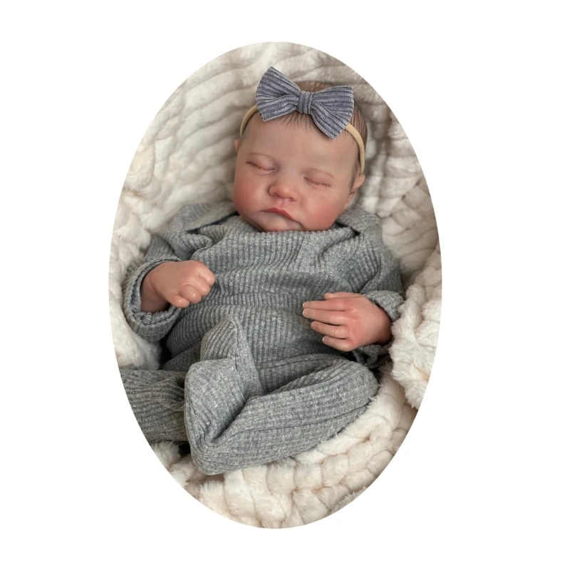 Reborns Baby Реалистичный Новорожденный младенец 19 дюймов, похожий на жизнь, для сна с одеждой и набором аксессуаров, подарок для малыша