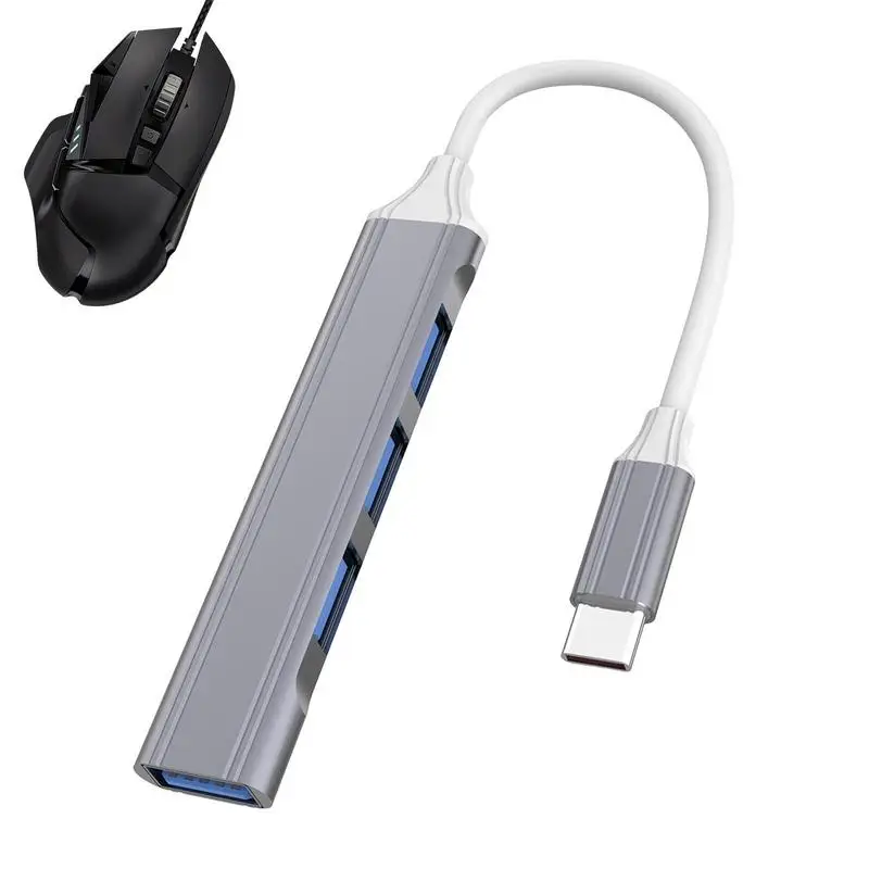 USB-Разветвитель Для ноутбука с Несколькими Портами USB 3,0, 4-Портовый USB-удлинитель Для Ноутбука, Флэш-накопитель, Принтер, Клавиатура, Мышь, Быстрая Передача данных