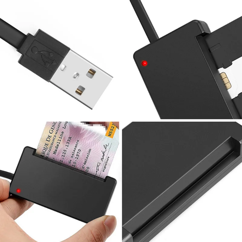 USB-Считыватель смарт-карт, карта памяти, IC ID, Банковская карта, EMV, Электронная карта, клонирование SIM-карты, адаптер для ПК, Вычислительный