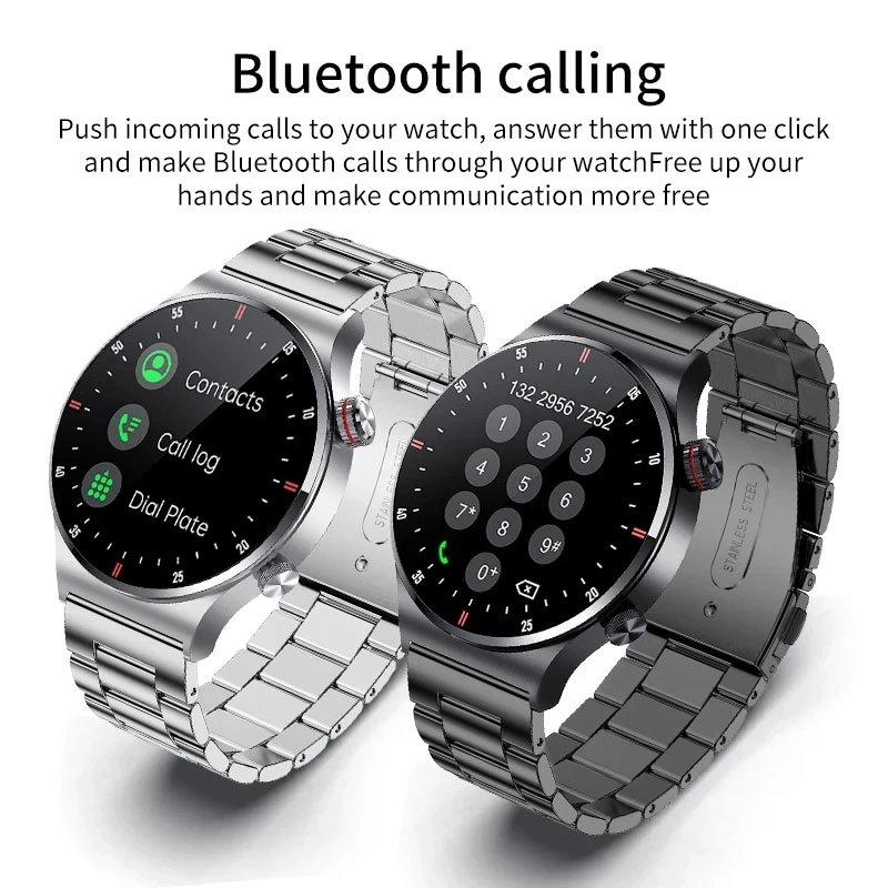 ZK30 ECG + PPG Bluetooth Вызов Смарт-Часы Мужские 2022 Спортивный Браслет NFC Водонепроницаемый Пользовательский Циферблат Мужские Умные Часы Для IOS Android
