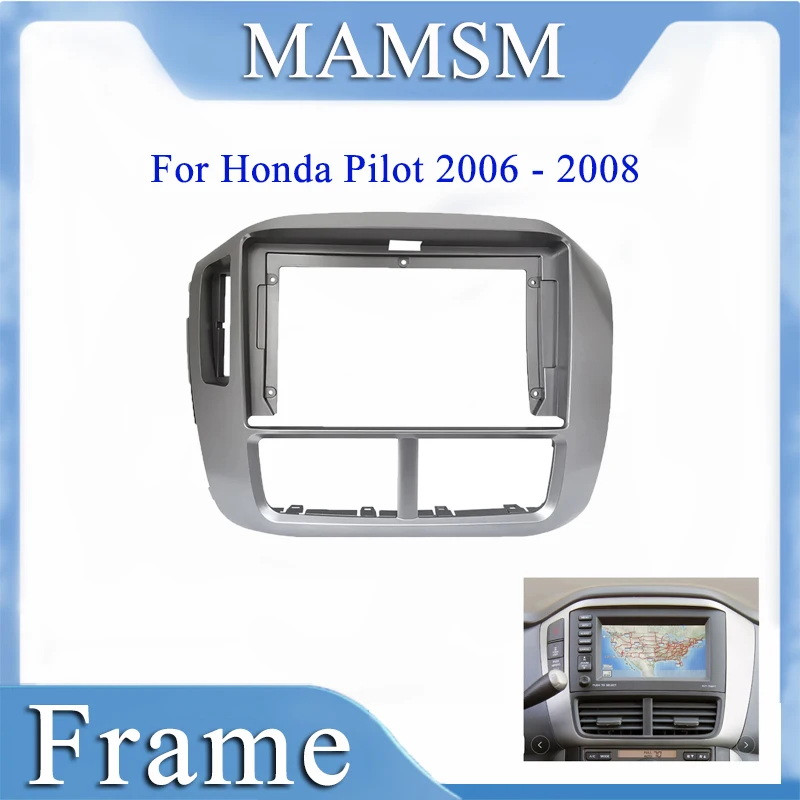 Автомобильная панель для Honda Pilot 2006-2008 Установка Стереопанели Приборная панель Двойной Din 9-дюймовый радиоприемник DVD Рамка для ремонта
