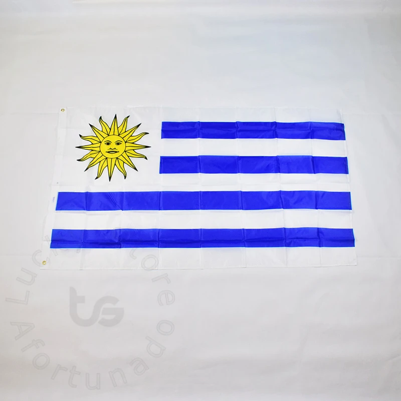 Висит баннер с флагом Уругвая 90 * 150 см, Национальный флаг Уругвая, украшение дома