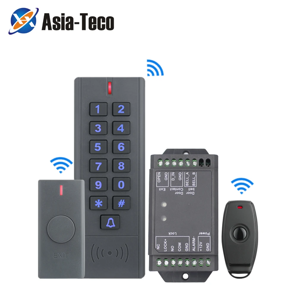 Водонепроницаемый Беспроводной Дверной замок с Дистанционным управлением, контроль доступа 125 кГц 13,56 МГц, RFID-контроль доступа, Считыватель с беспроводной клавиатурой