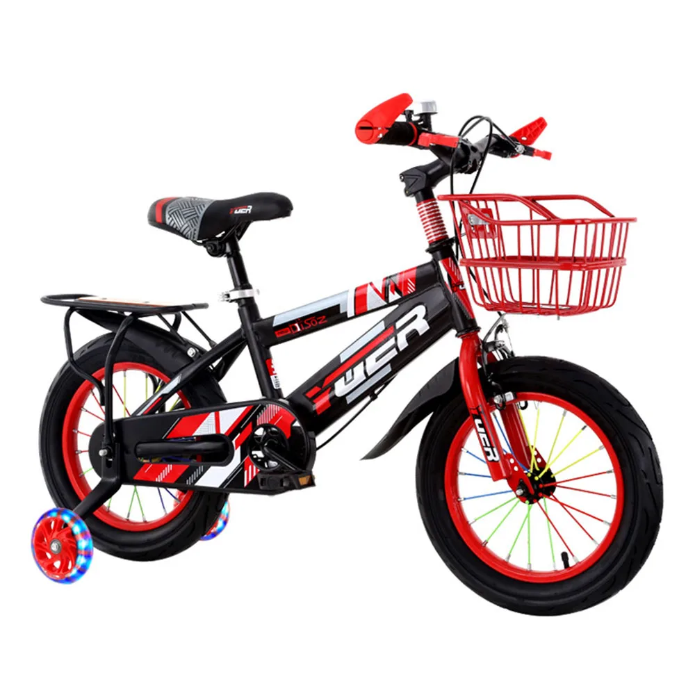 Детский велосипед 20-дюймовый Велосипед с Утолщенной Трубой из Высокоуглеродистой стали, Удобное Сиденье, Легкий Передний и задний двойной Тормоз, прочный