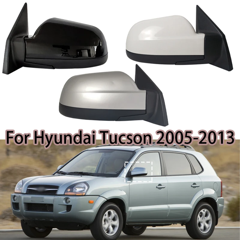 Для Hyundai Tucson 2005-2013 Авто Зеркало заднего вида в сборе с электрическим складыванием Автомобильный аксессуар Зеркало заднего вида в сборе