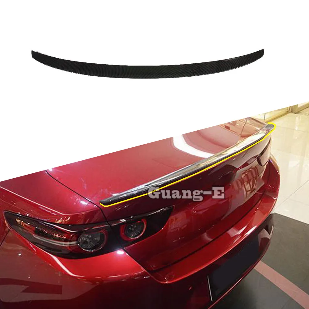 Для Mazda 3 Mazda3 Axela M3 2019 2020 2021 2022 Автомобильный Стайлинг Из Углеродного Волокна Задний Задний Спойлер Боковое Треугольное Крыло Отделка Оконной рамы