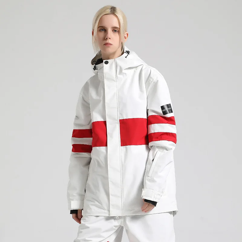 Зимняя лыжная куртка для Мужчин, Утолщенная, с капюшоном, Свободная, для женщин, уличная куртка для сноуборда, теплый ветрозащитный водонепроницаемый зимний лыжный костюм, пальто