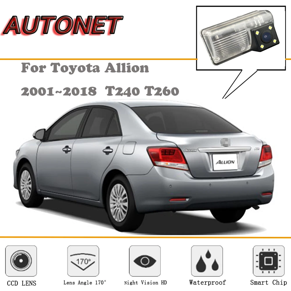 Камера заднего вида AUTONET для Toyota Allion 2001 ~ 2018/CCD/Ночного видения/Камера заднего вида/Резервная камера/камера номерного знака