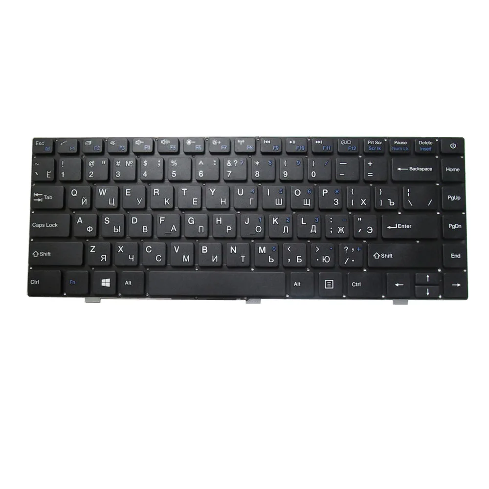 Клавиатура для ноутбука DEXP Для Navis P100 Россия RU Черная Новая