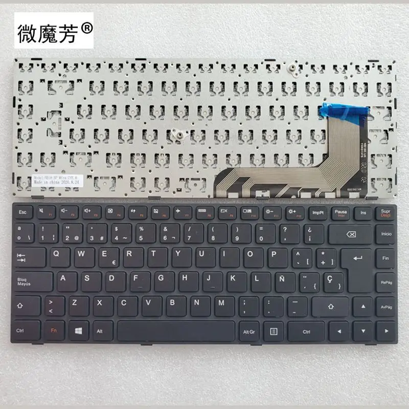 клавиатура для ноутбука SP для ноутбука Lenovo 100-14iby 9Z.NCMSN.01E 5N20H47053 PK131EQ1A15 NSK-BS0SN черный