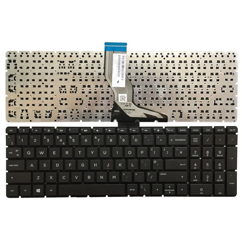 Клавиатура для ноутбука в Великобритании HP 17-bs 17-bs000 17-bs010nr 17-bs020nr 17-bs051od английская черная клавиатура