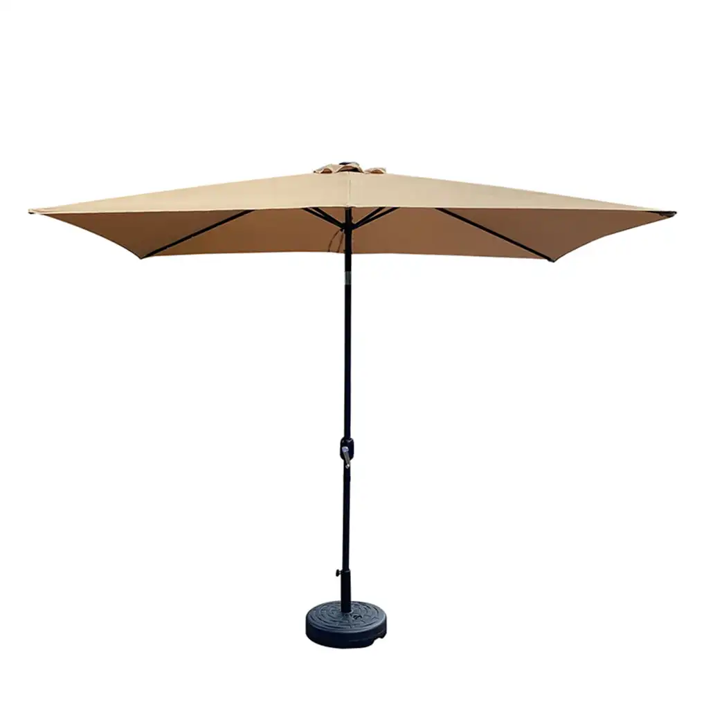 Консольный зонтик Irene Inevent, Солнечный светодиодный зонтик для патио, защита от ультрафиолета, Регулируемый Угол Наклона, подвесной зонтик, темно-серый