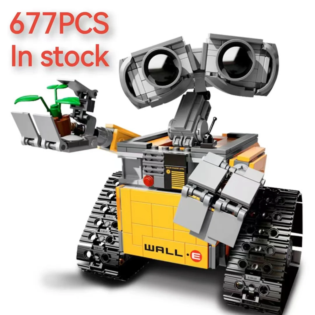 Космический робот Walli Совместим с 21303 собранными строительными блоками-головоломками, креативной моделью, игрушками для детей и мальчиков, сделай сам, подарок на Новый Год, Пятно