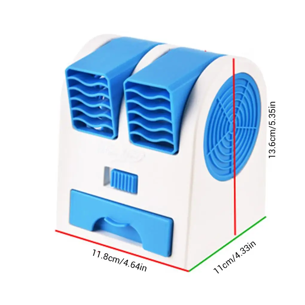 Мини-Вентилятор для кондиционирования Воздуха 3-В-1, Увлажнитель, Очиститель, USB-аккумулятор, Бесшумный Охладитель Воздуха Для Домашнего Офиса