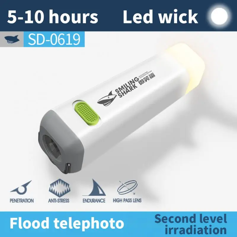 Мини-Факелы Мощный светодиодный фонарик Аварийное освещение USB Перезаряжаемая вспышка Водонепроницаемый Рабочий светильник для кемпинга на открытом воздухе