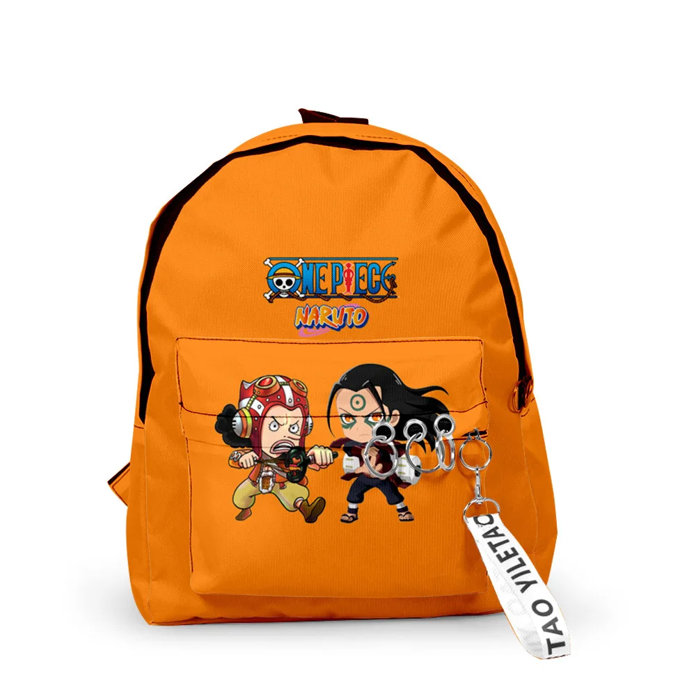 Модный рюкзак с цветной печатью Bandai One Piece, 3D-рюкзак, рюкзак для мальчиков и девочек, облегчающий плечи на молнии