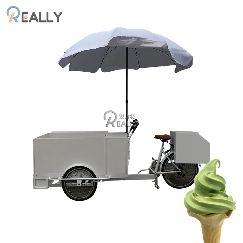 мотор 250w Электрический/Педальный Ассистент По Продаже Мороженого Tricycle Food Bike С Морозильной Камерой 3 Колеса Грузовой Тележки Для Замораживания Мороженого
