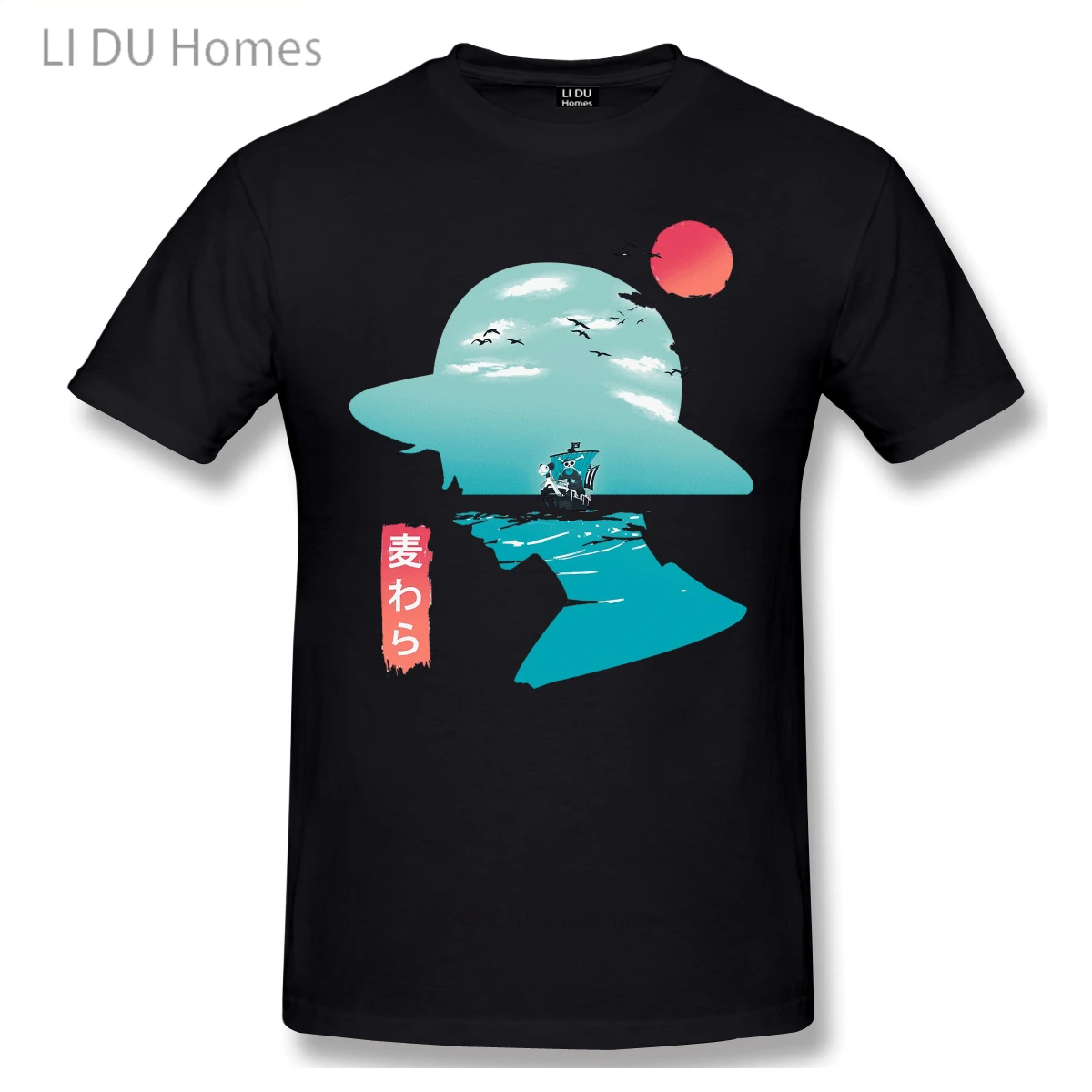 Мужская одежда LIDU, цельная футболка Good Day To Sail, модные футболки с коротким рукавом, футболки с графикой, брендовые футболки, топы