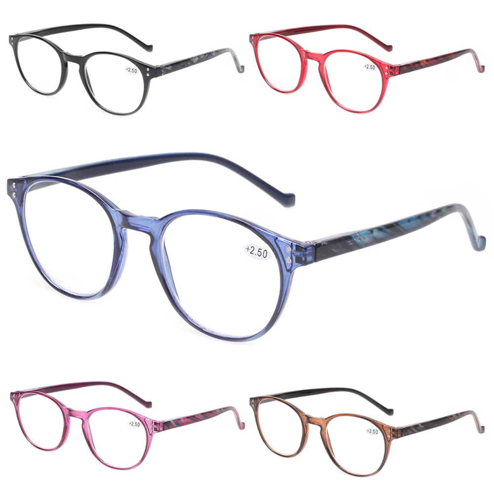 Мужские и женские очки Turezing в круглой оправе, модные портативные декоративные очки