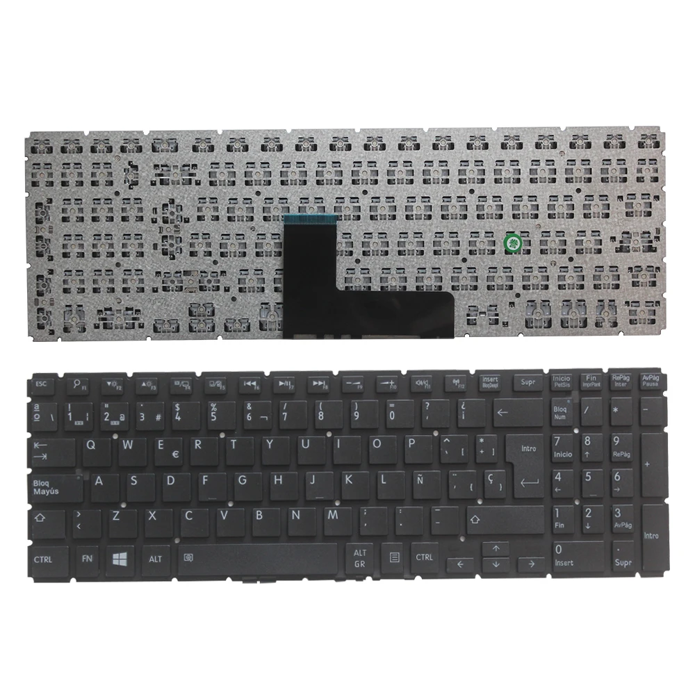 Новая испанская клавиатура для ноутбука Toshiba Satellite L50-B L55-B L55DT-B S50-B S55-B SP Клавиатура черная