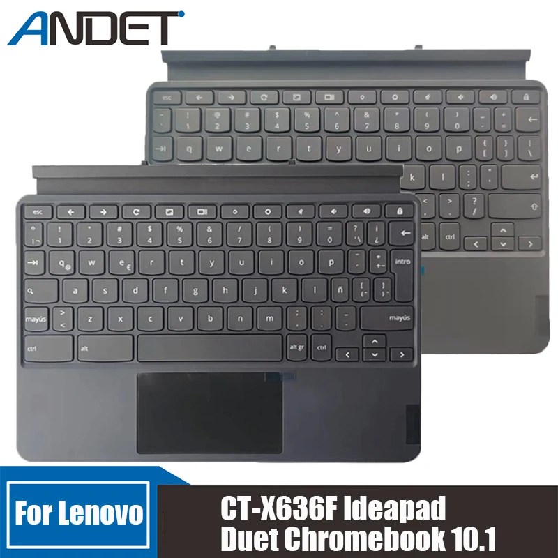 Новинка для планшета Lenovo CT-X636F Ideapad Duet Chromebook 10.1 US, подставка для рук, верхний корпус, портативная внешняя док-клавиатура
