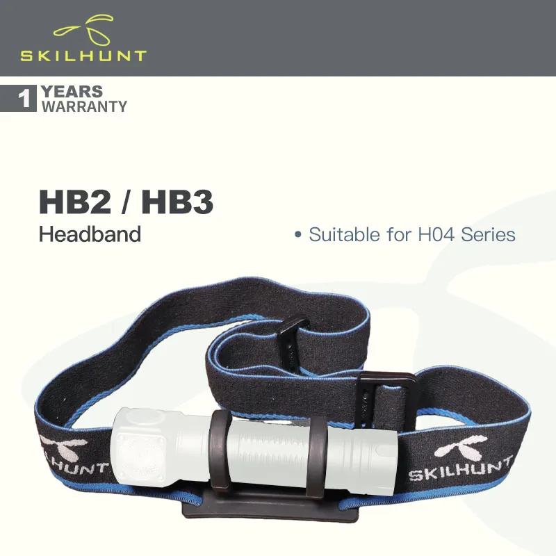 Оголовье Skilhunt HB2 / HB3 из высококачественного эластичного материала, не вызывает раздражения и удобно носить, подходит для фонарей серии H04