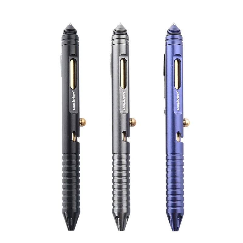 Практичная тактическая ручка из вольфрамовой стали, Разбивающая стекло, Тактические ручки для самообороны, выживания, Многофункциональный латунный свисток, Защитная ручка