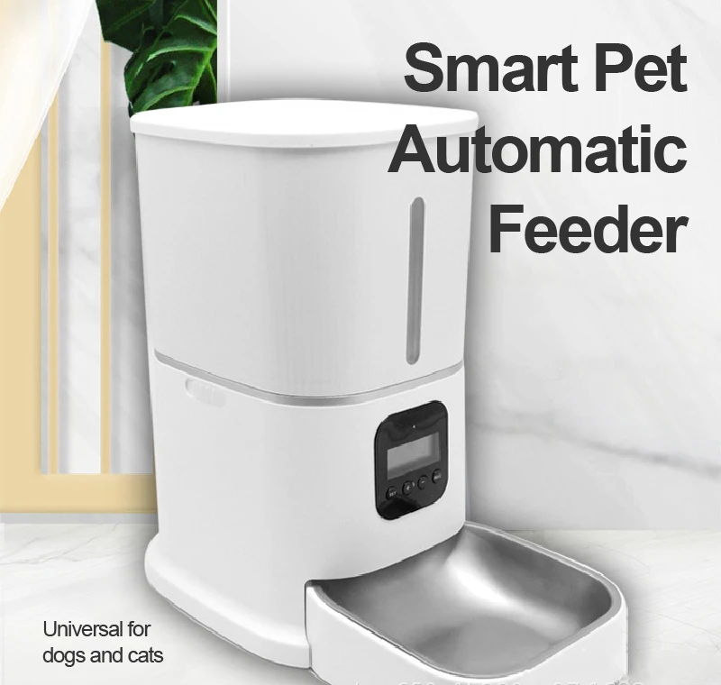 Приложение для управления домашним животным интеллектуальная автоматическая кормушка для кошек и собак 6Л хронометраж количественная версия видео WIFI