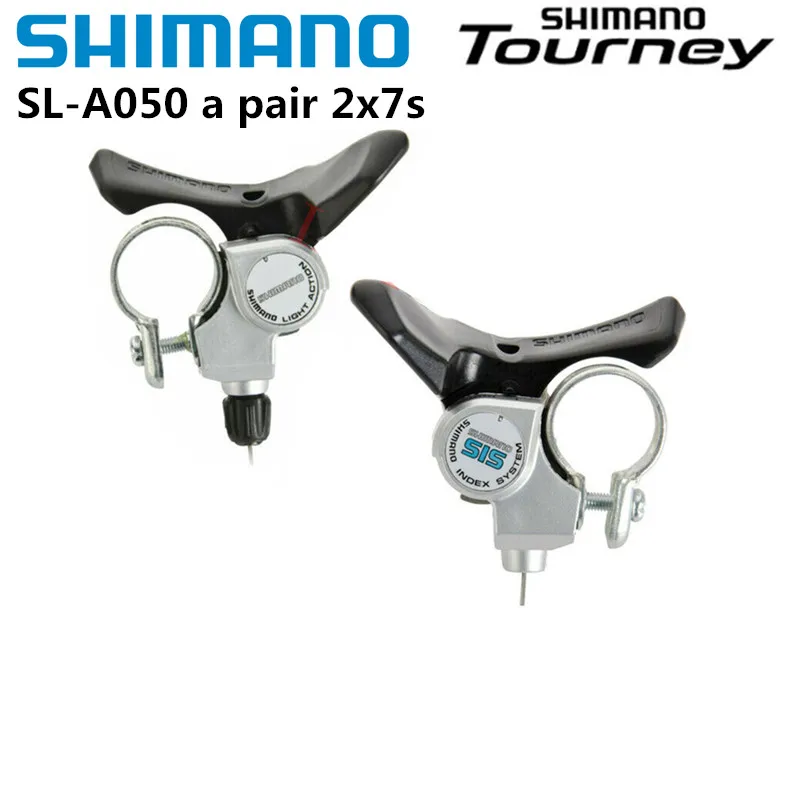 Ручка Переключения передач Shimano TOURNEY SL-A050 с левой и правой стороны A050-LB A050-RA, Опора для Руля Шоссейного велосипеда с 2x7 Скоростями, Ручка переключения передач