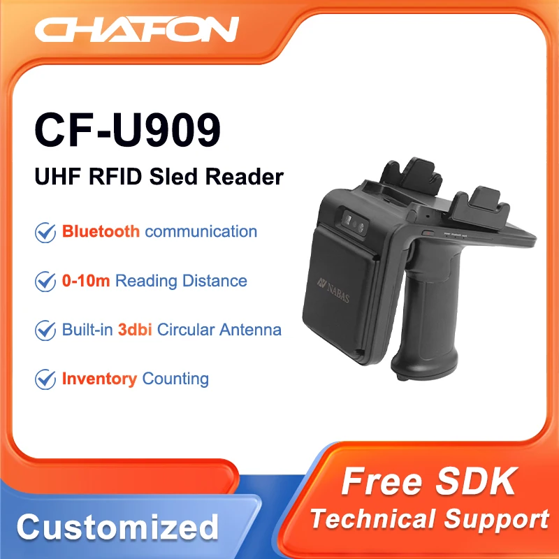 Ручной считыватель UHF CHAFON CF-U909 Android Blue-tooth для управления активами