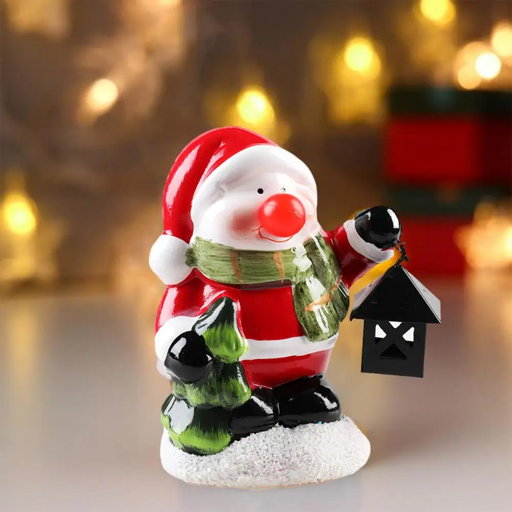 Светодиодный орнамент Праздничные светодиодные Рождественские украшения Прочный Снеговик Санта Клаус Ночные светильники для праздничного декора Принадлежности Мягкое освещение
