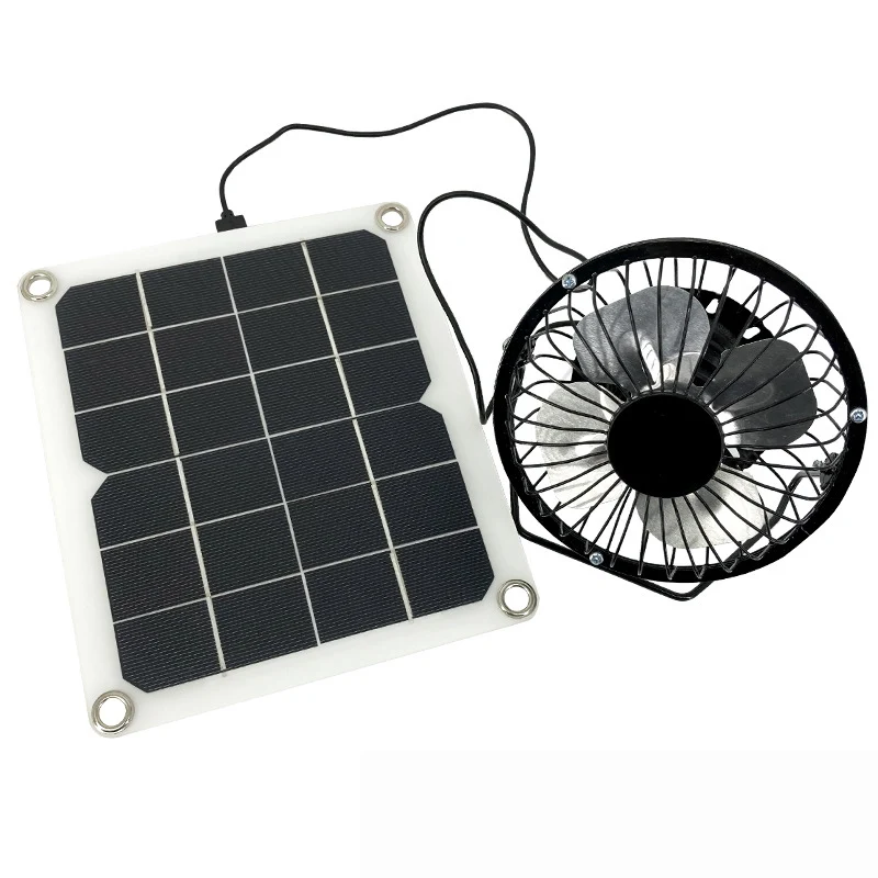 Солнечная панель 10 Вт монокристаллическая гибкая фотоэлектрическая панель для выработки электроэнергии Бытовой вентилятор для домашних животных 5 В Солнечная панель