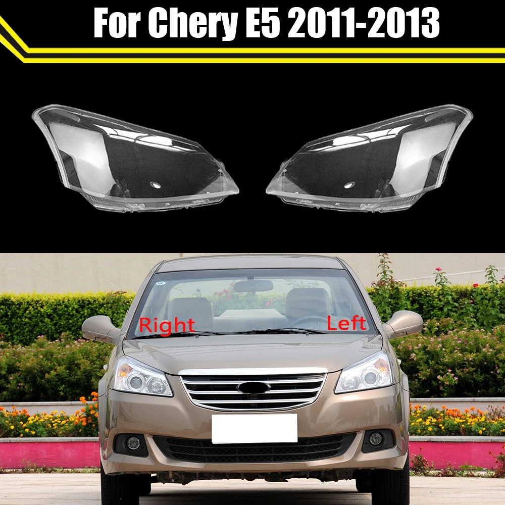 Стеклянная фара автомобиля, прозрачный абажур, крышка головного фонаря, чехол для автообъектива, стиль для Chery E5 2011 2012 2013