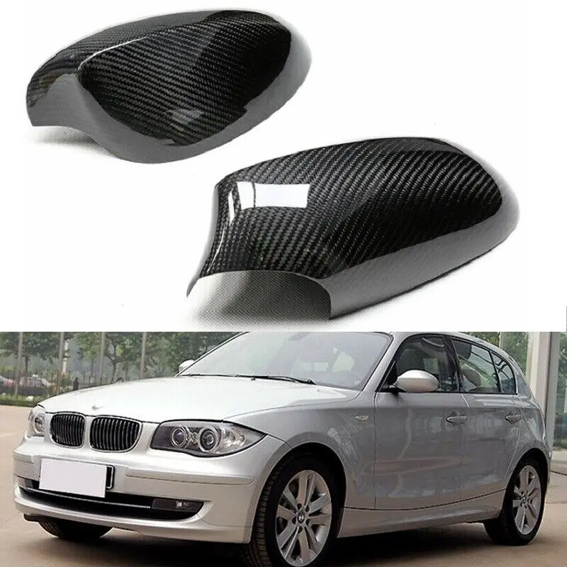 Сухая крышка бокового зеркала из углеродного волокна для BMW 1 серии E87 E81 E82 2007-2009