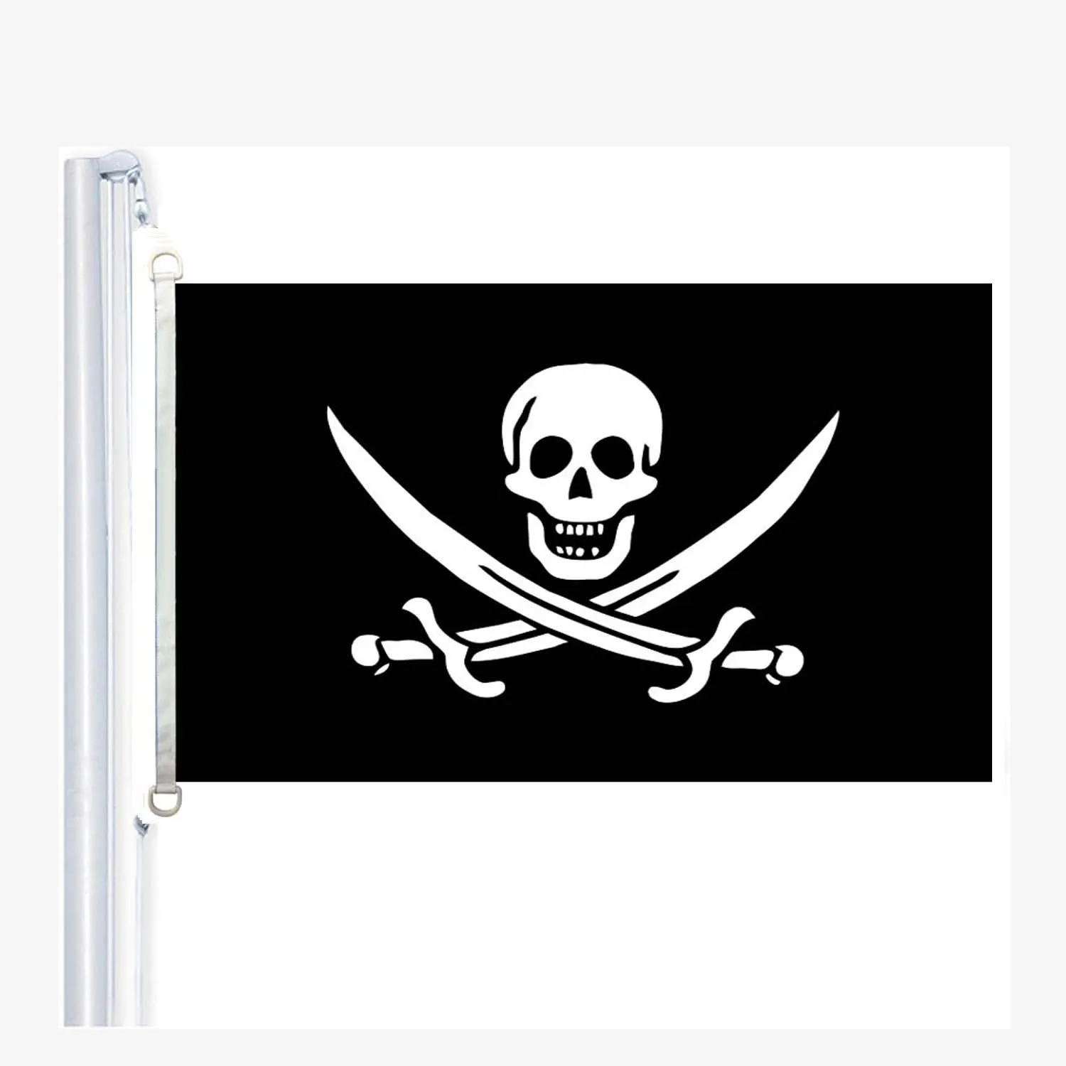 Флаг Джека Рэкхема, 90* 150 см, 100% полиэстер, баннер, цифровая печать