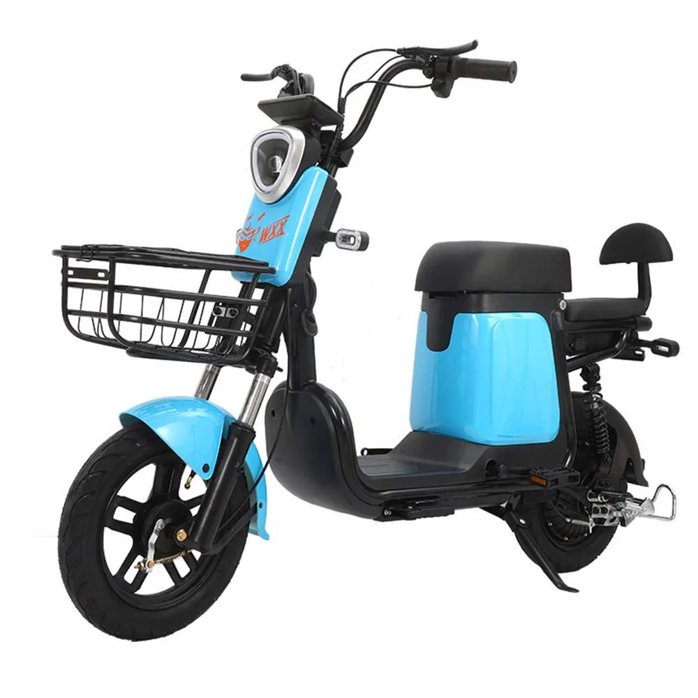 электрический велосипед мощностью 500 Вт 48 В 20 Ач, Маленький самокат для быстрой мобильности, Повседневные поездки на работу, Высокое время автономной работы, Двойной с корзиной